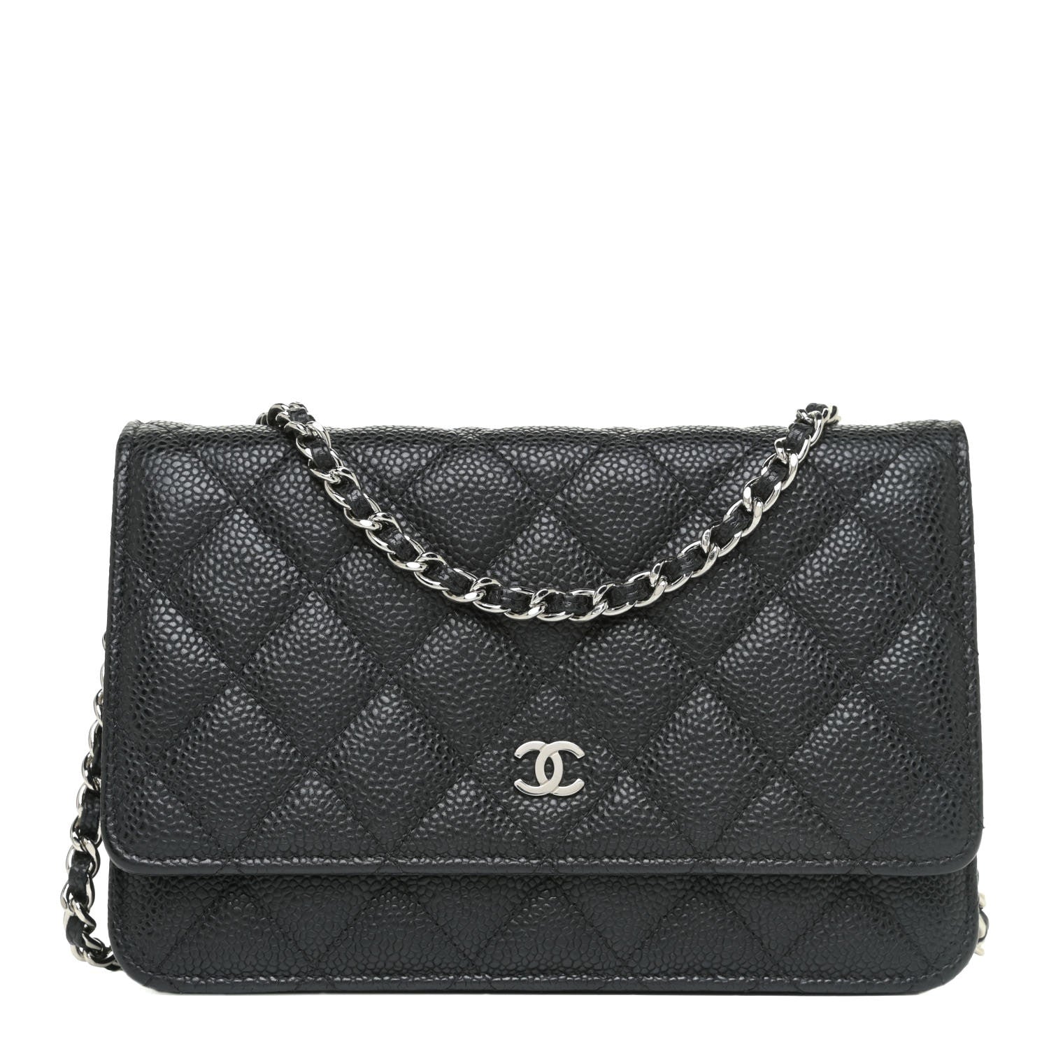 Chanel Caviar Quilted Wallet On Chain WOC Black 1 of 16