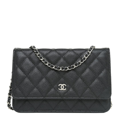 Chanel Caviar Quilted Wallet On Chain WOC Black 1 of 16