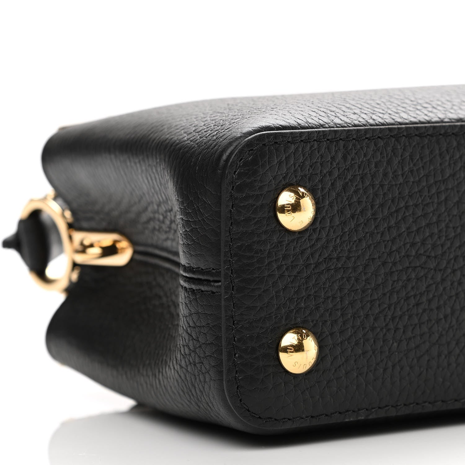 Louis Vuitton Taurillon Embellished Flower Crown Capucines Mini Black 8 of 9