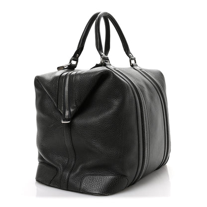 Gucci Pebbled Calfskin Carry On Duffle Grey 3 of 13
