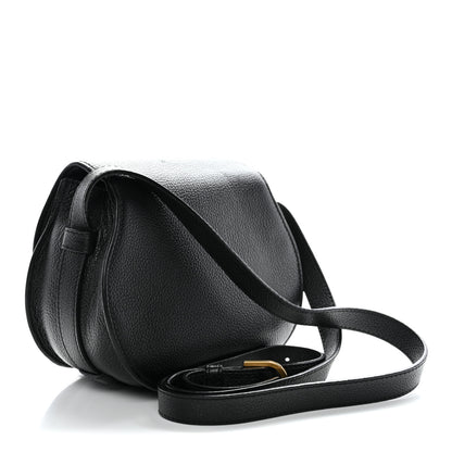 Chloe Grained Calfskin Small Marcie Saddle Bag Black 2 of 12