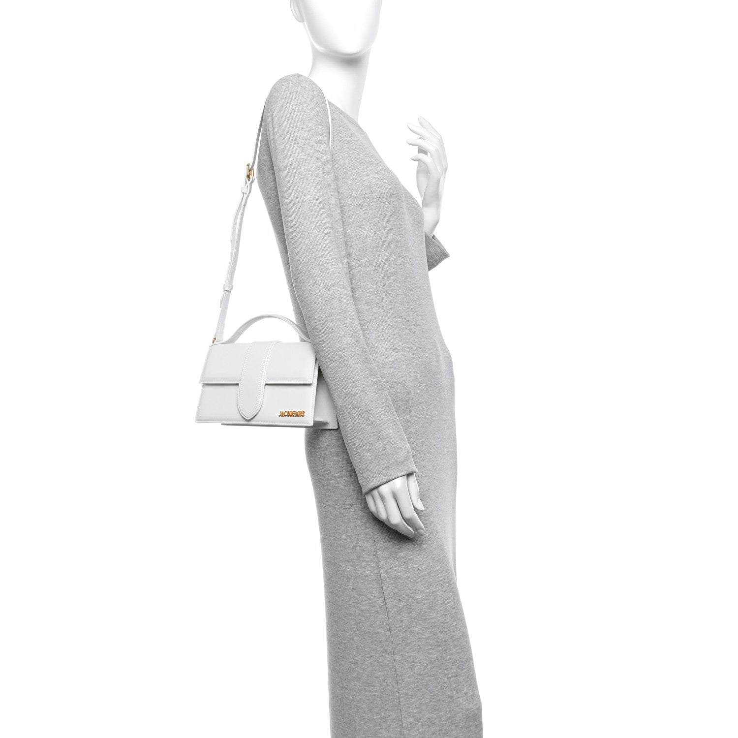 Jacquemus Smooth Calfskin Le Grand Bambino White 2 of 12