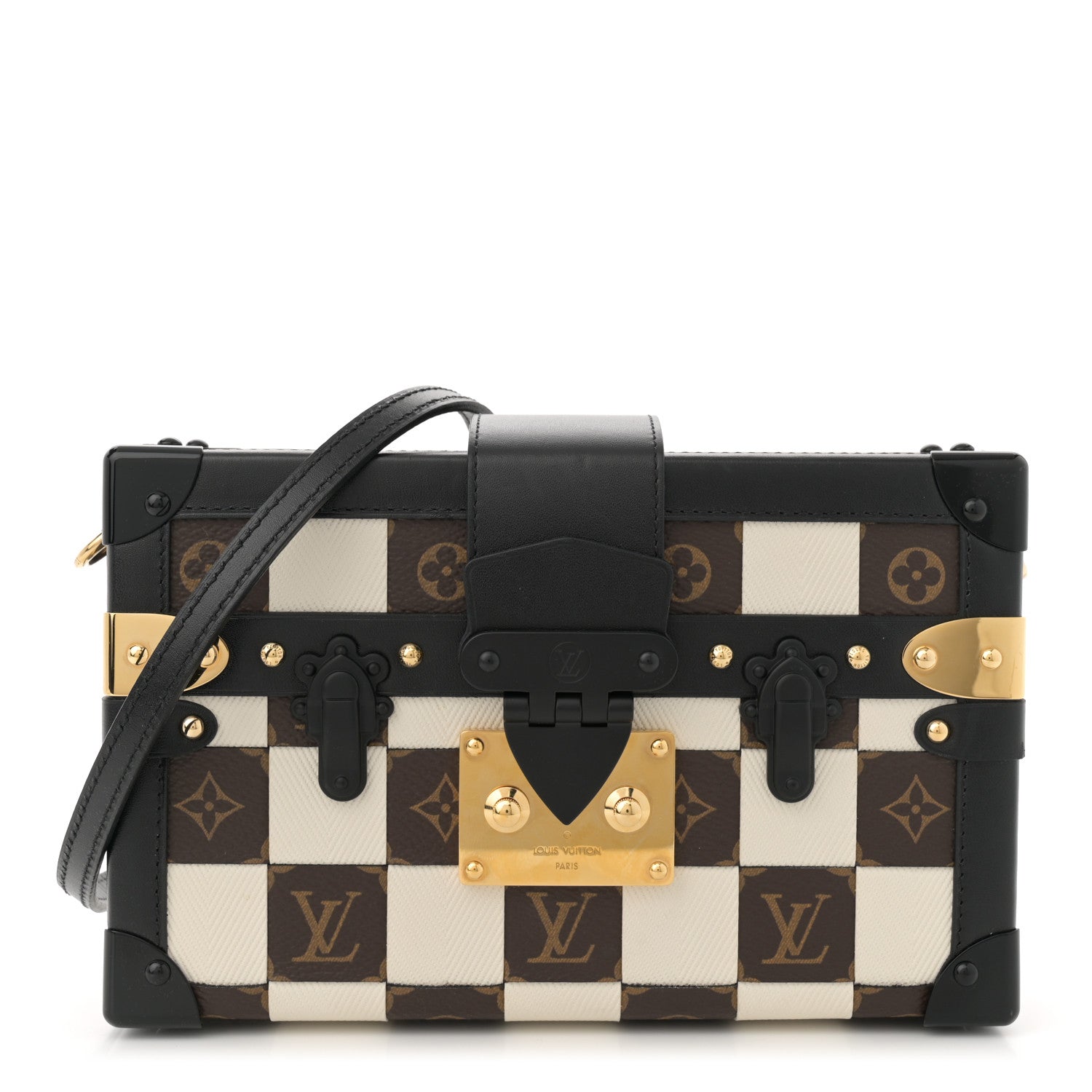 Louis Vuitton Monogram Tressage Petite Malle Creme 1 of 12