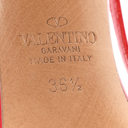 Valentino Garavani Calfskin Tonal Signature Vlogo Slingback 80mm Pumps 36.5 Rouge Pur 6 of 10