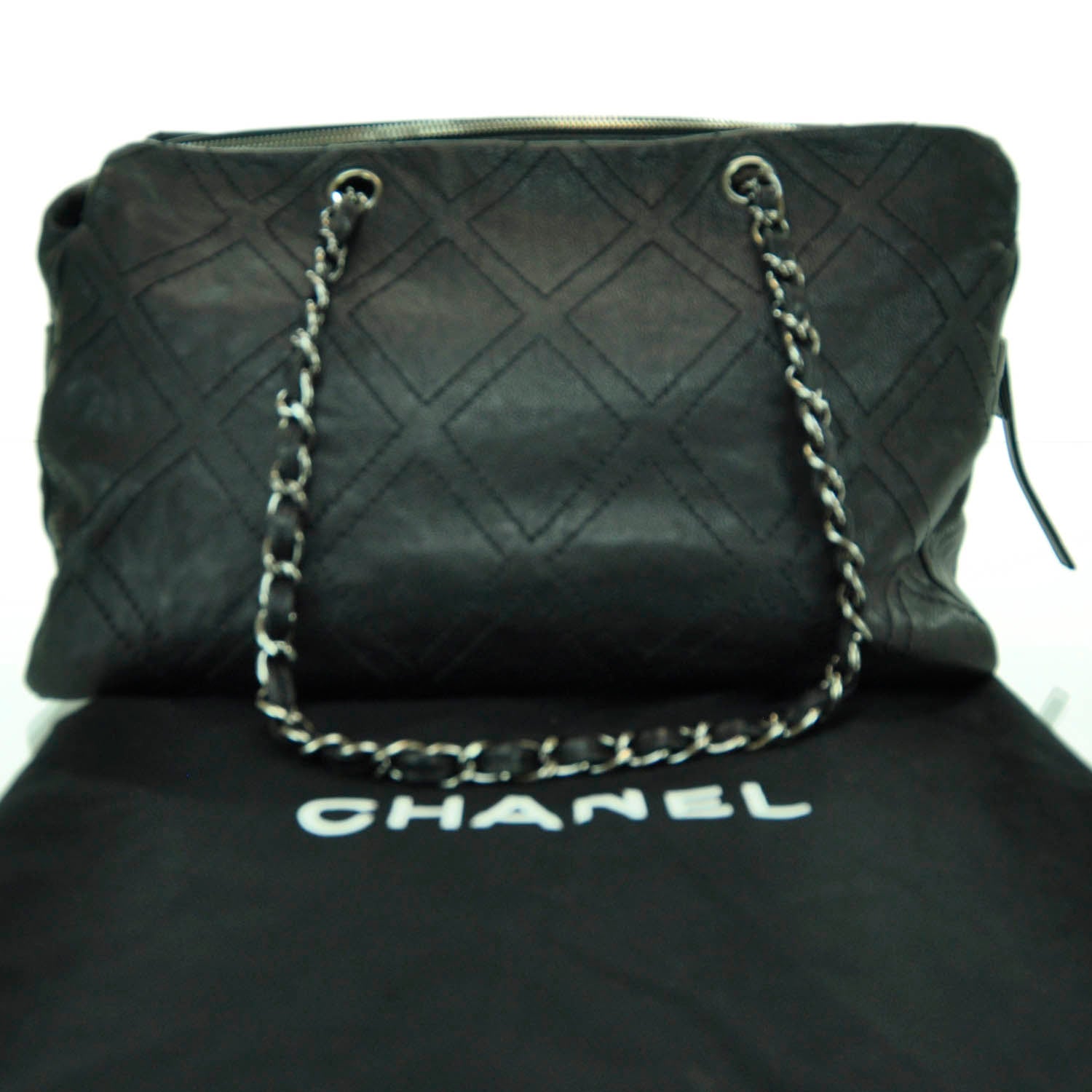 Chanel Caviar Diamond Stitch Tote Black 3 of 10