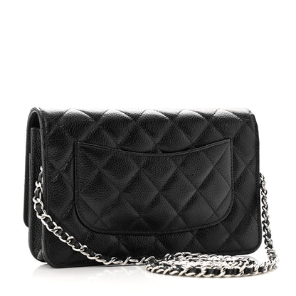 Chanel Caviar Quilted Wallet on Chain WOC Black 3 of 12