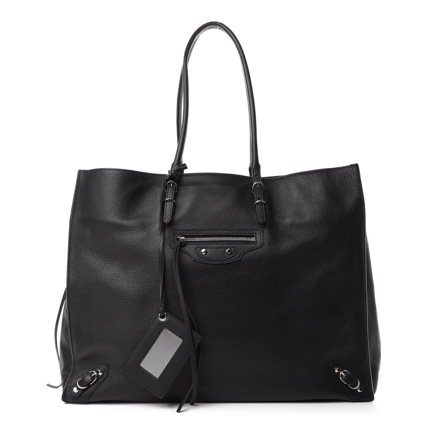 Supple Calfskin Papier A4 Tote Black