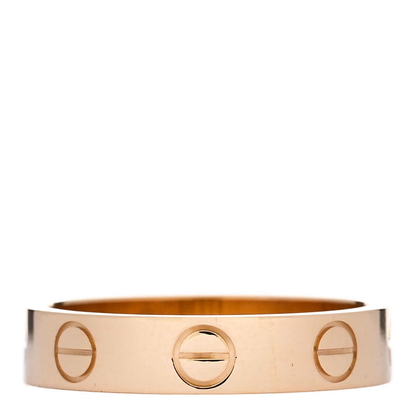 18K Yellow Gold 3.5mm LOVE Wedding Band Ring 47 4