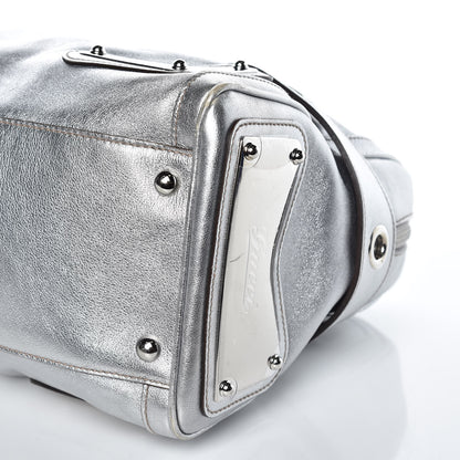 Gucci Metallic Calfskin Romy Boston Silver 8 of 12