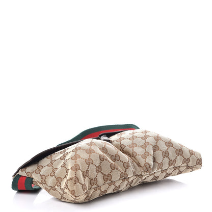 Gucci GG Monogram Double Pocket Belt Bag Dark Brown 4 of 7