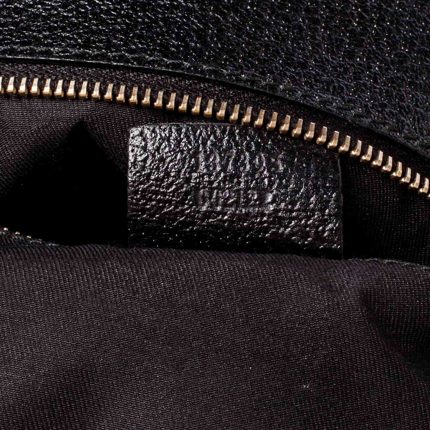 Monogram Bamboo Handle Shoulder Bag Black