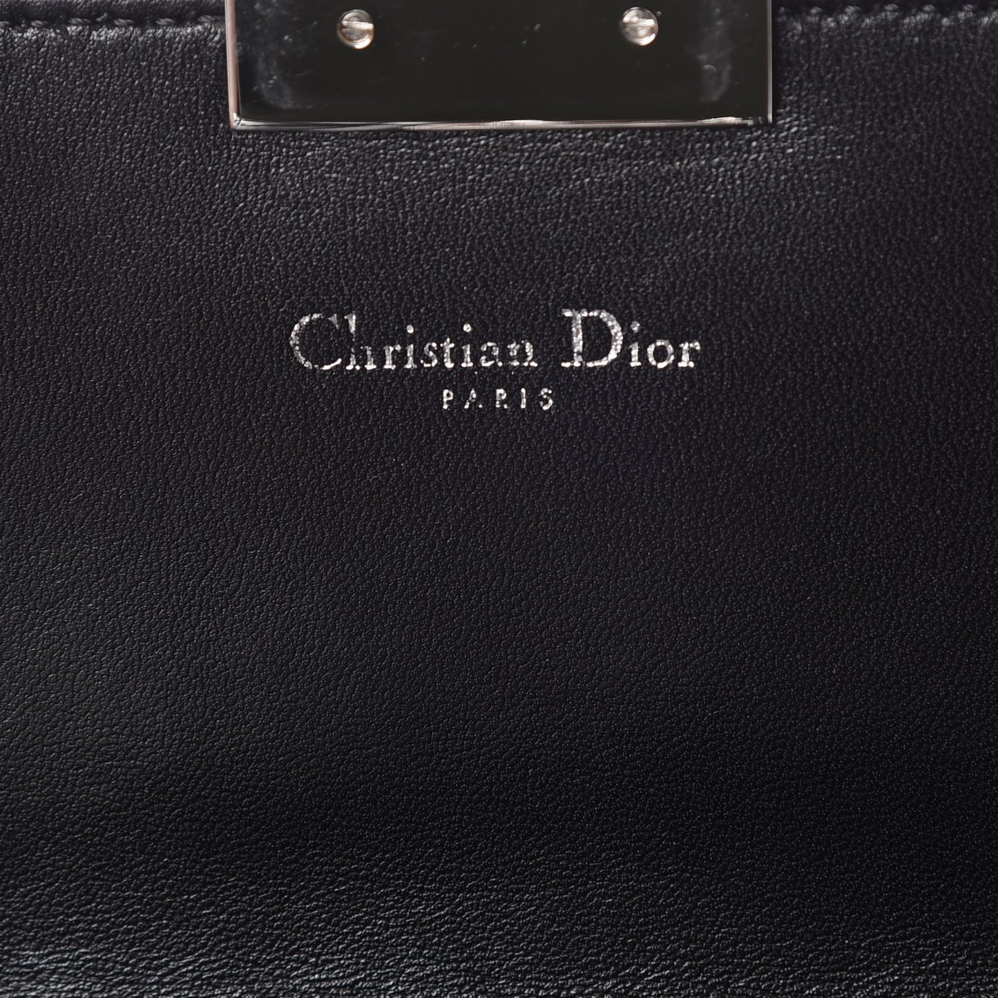 Lambskin Cannage Miss Dior Promenade Pouch Black