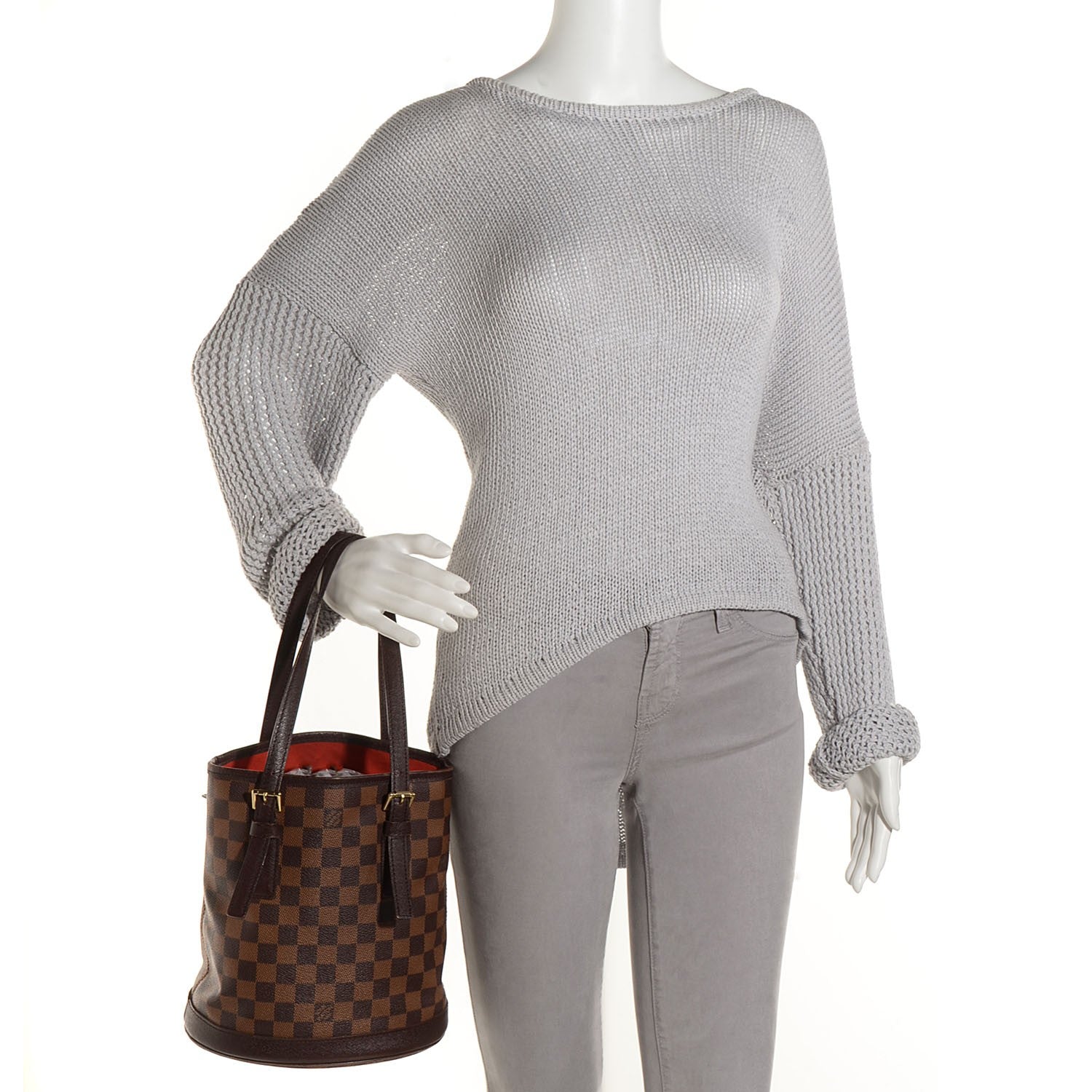 Louis Vuitton Damier Ebene Marais Bucket 23 2 of 7