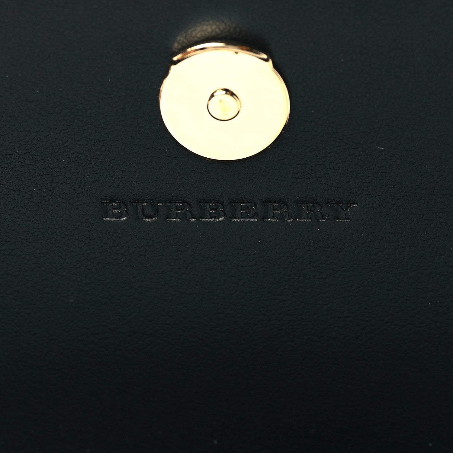 Burberry Grainy Calfskin House Check Henley Wallet On Chain Black 5 of 8