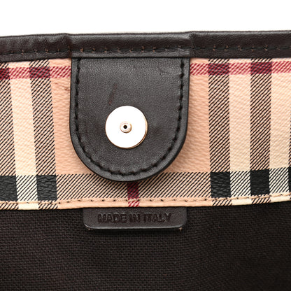 Burberry Haymarket Check Small Canterbury Tote Chocolate 7 of 12