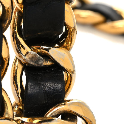 Chanel Lambskin Chain CC Medallion Belt Black Gold 5 of 5