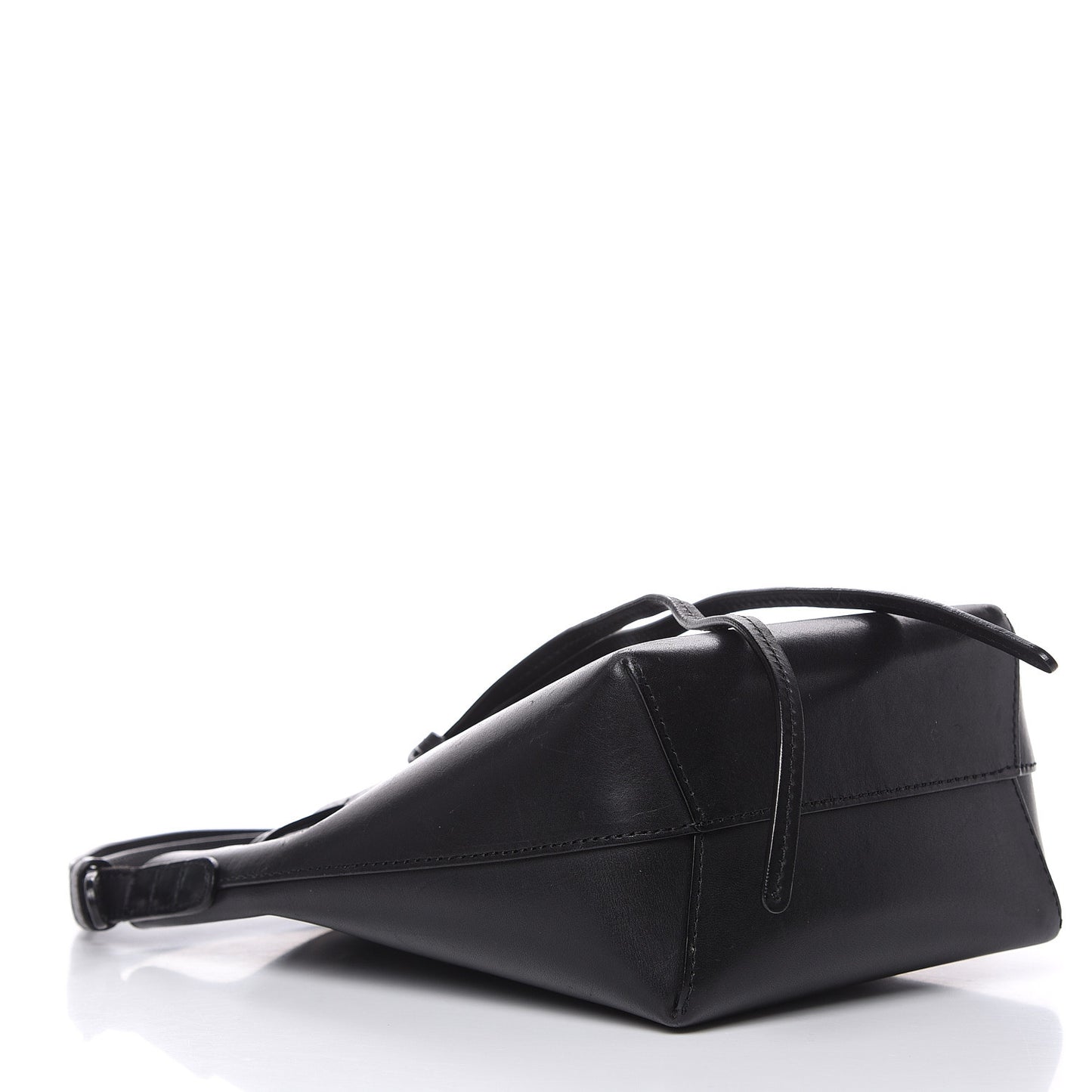 Calfskin Mini Mini Bucket Bag Black Flamma