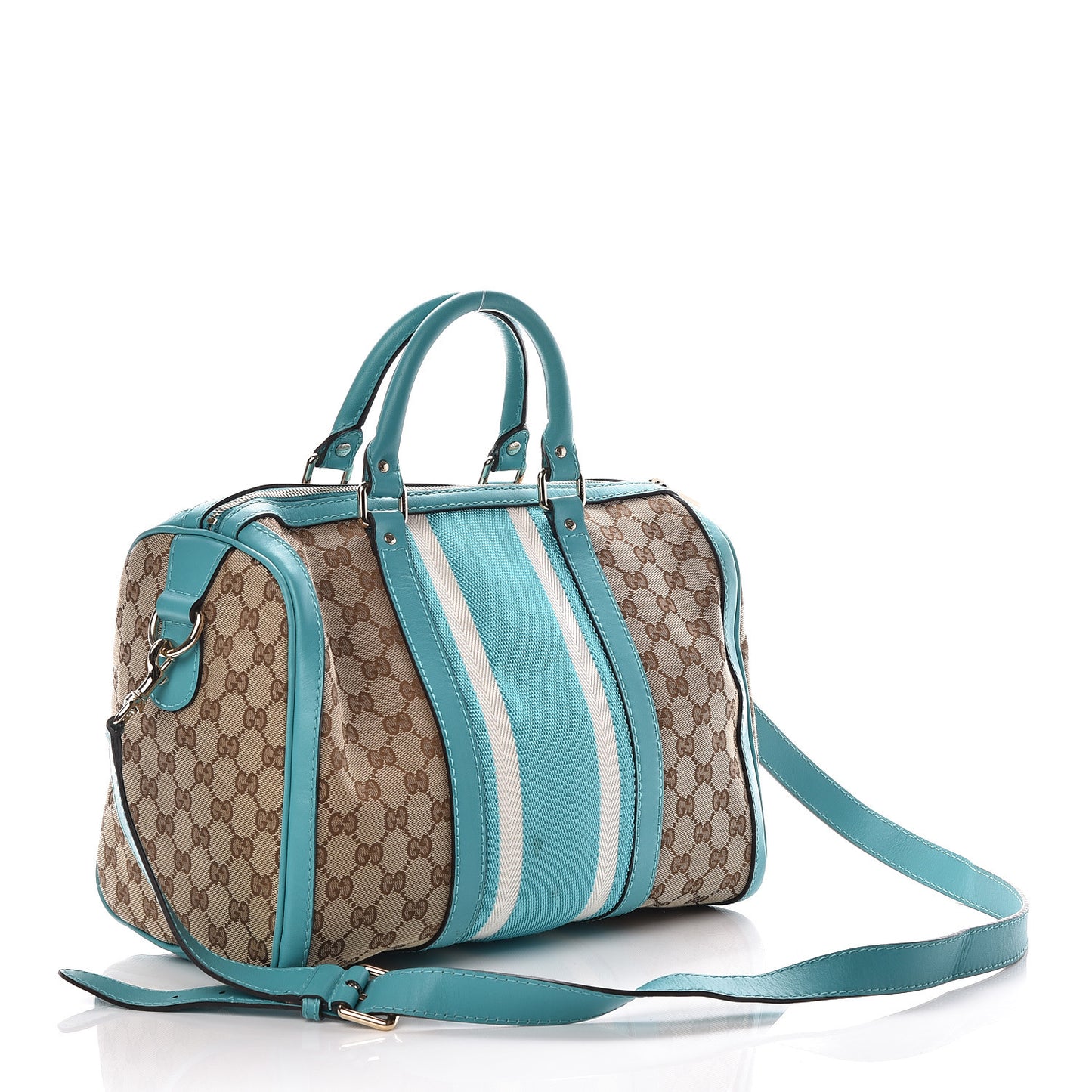 Monogram Vintage Web Medium Boston Teal