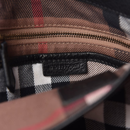 Burberry Grained Calfskin Messenger Black 7 of 16