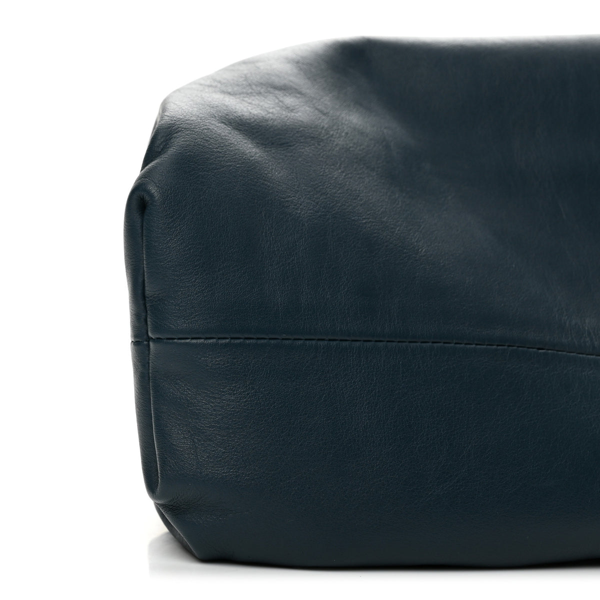 Bottega Veneta Smooth Butter Calf The Pouch Oversized Clutch Deep Blue 9 of 10