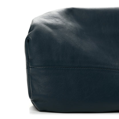 Bottega Veneta Smooth Butter Calf The Pouch Oversized Clutch Deep Blue 9 of 10