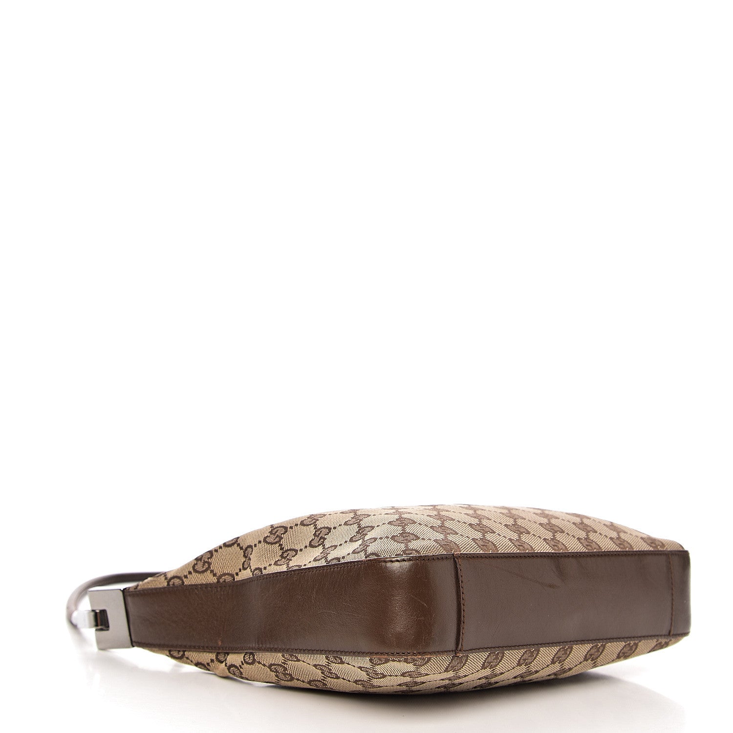 Gucci Monogram GG Small Clasp Hobo Brown 3 of 15
