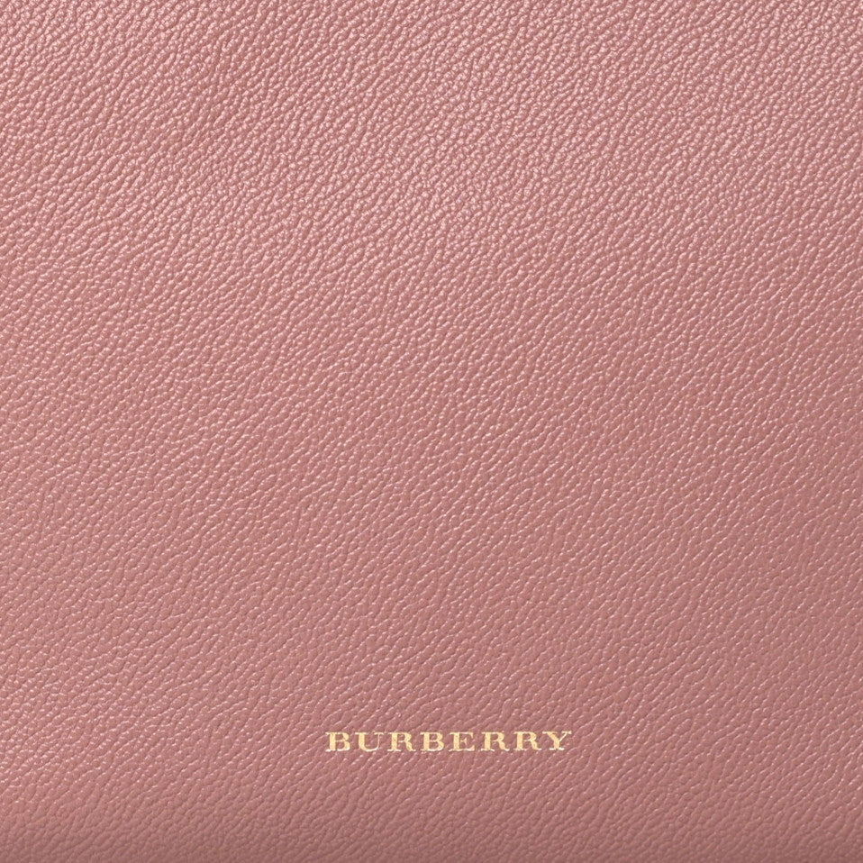 Burberry Soft Grain Calfskin House Check Small Helmsley Crossbody Dusty Pink 8 of 11