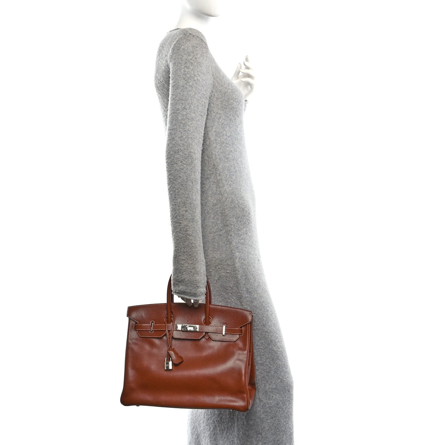 Hermes Veau Grain Lisse Birkin 35 Noisette 2 of 15
