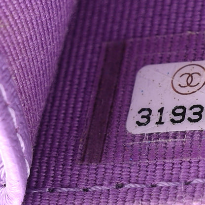 Chanel Lambskin Enamel Quilted Pending CC Flap Belt Bag Purple 7 of 10