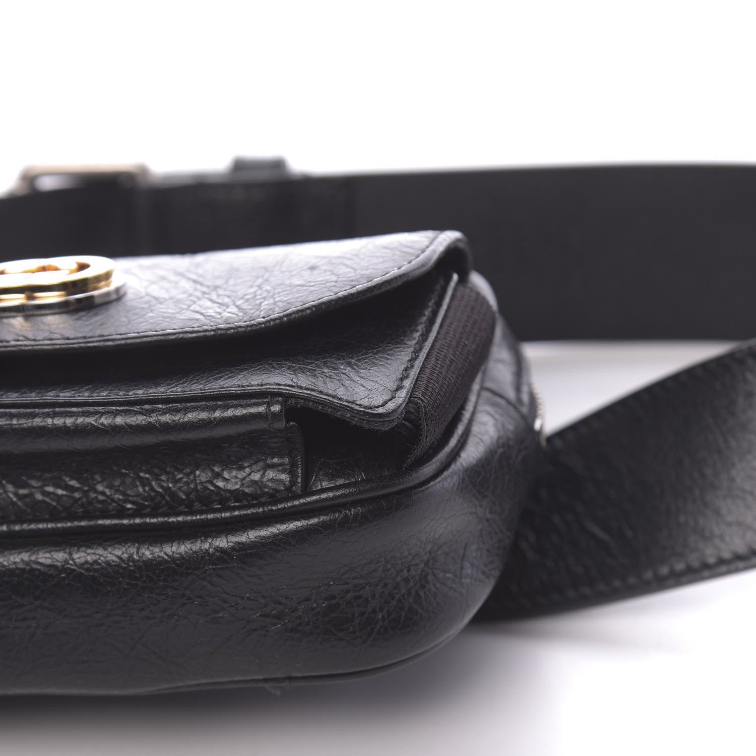 Gucci Fluffy Calfskin Mini Morpheus Belt Bag 90 36 Black 10 of 11