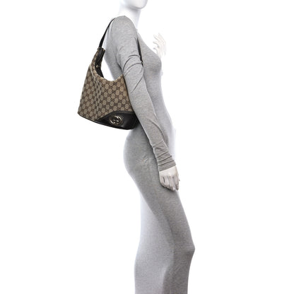 Gucci Monogram Medium New Britt Hobo Brown 2 of 9
