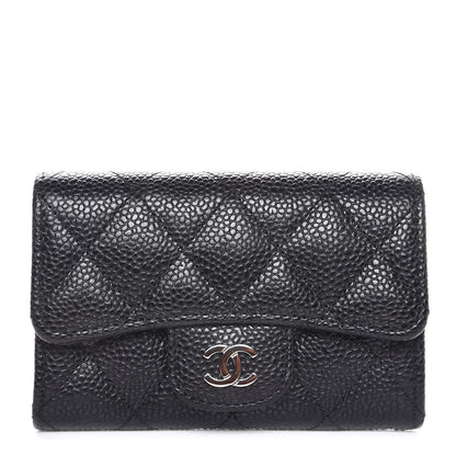 Chanel Caviar Quilted Flap Card Holder Black 1 of 9