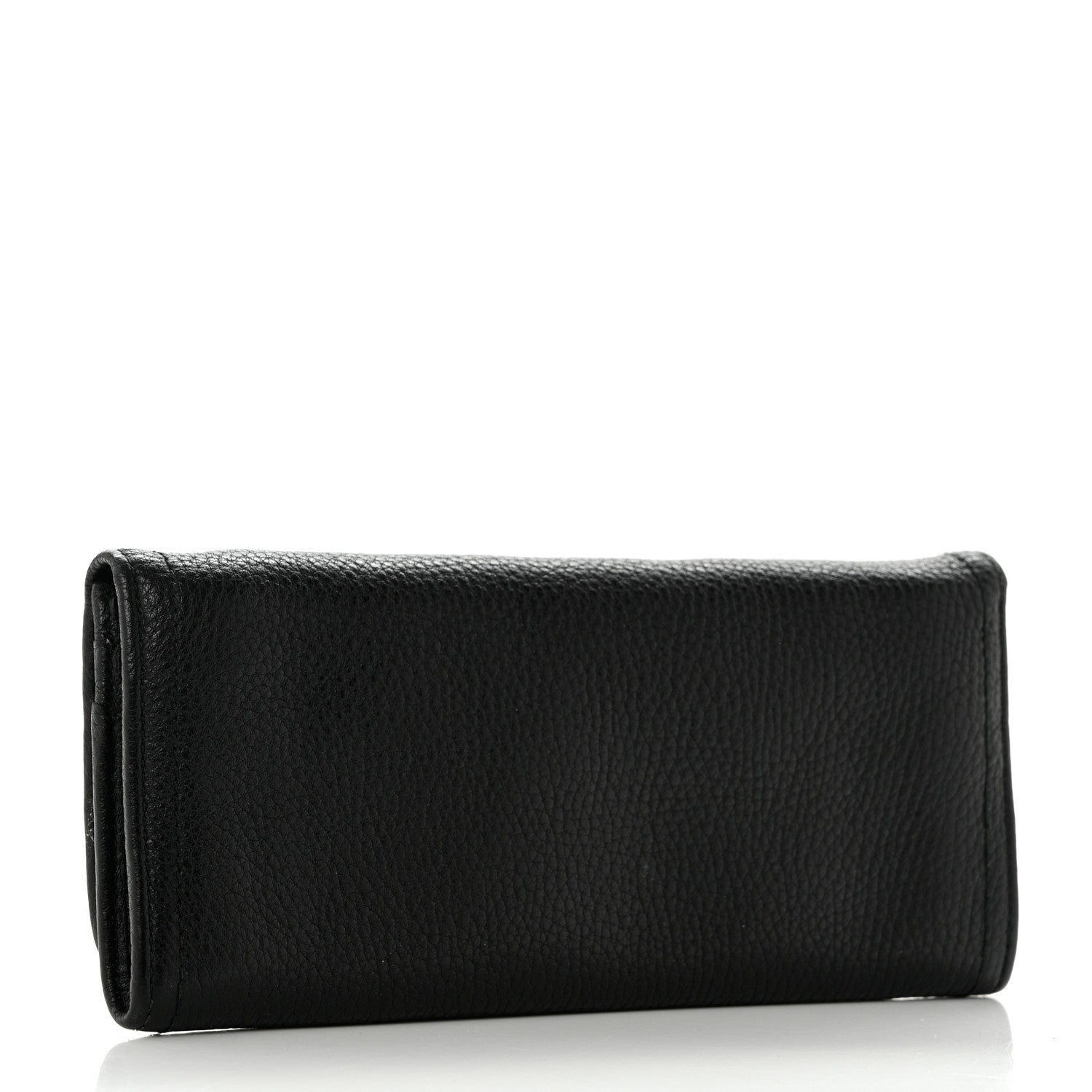 Prada Vitello Daino Continental Flap Wallet Black 3 of 11