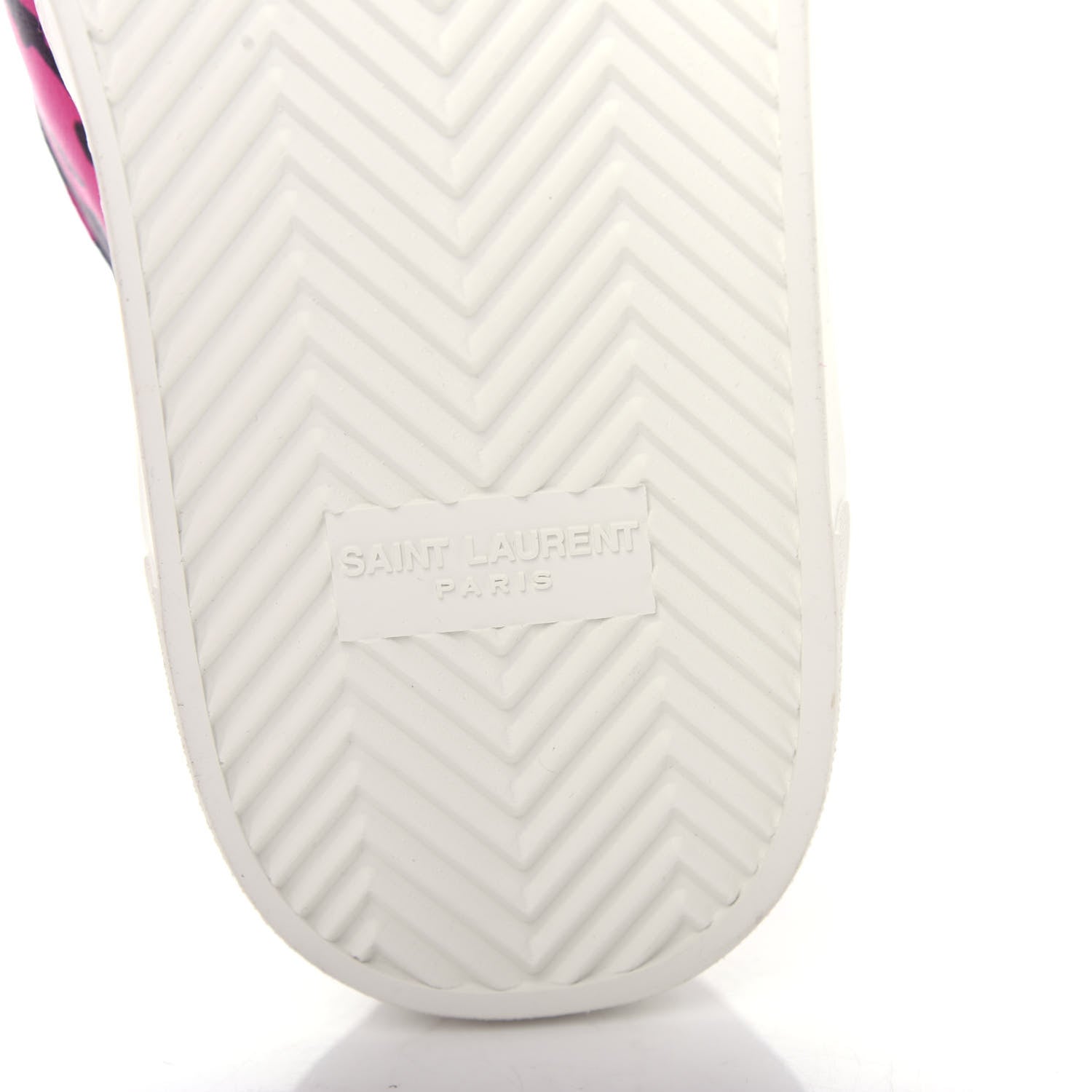 Saint Laurent Nappa Zebra Mens Venice Sneakers 42 Fuchsia Black 9 of 11