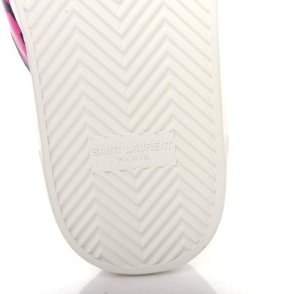 Saint Laurent Nappa Zebra Mens Venice Sneakers 42 Fuchsia Black 9 of 11