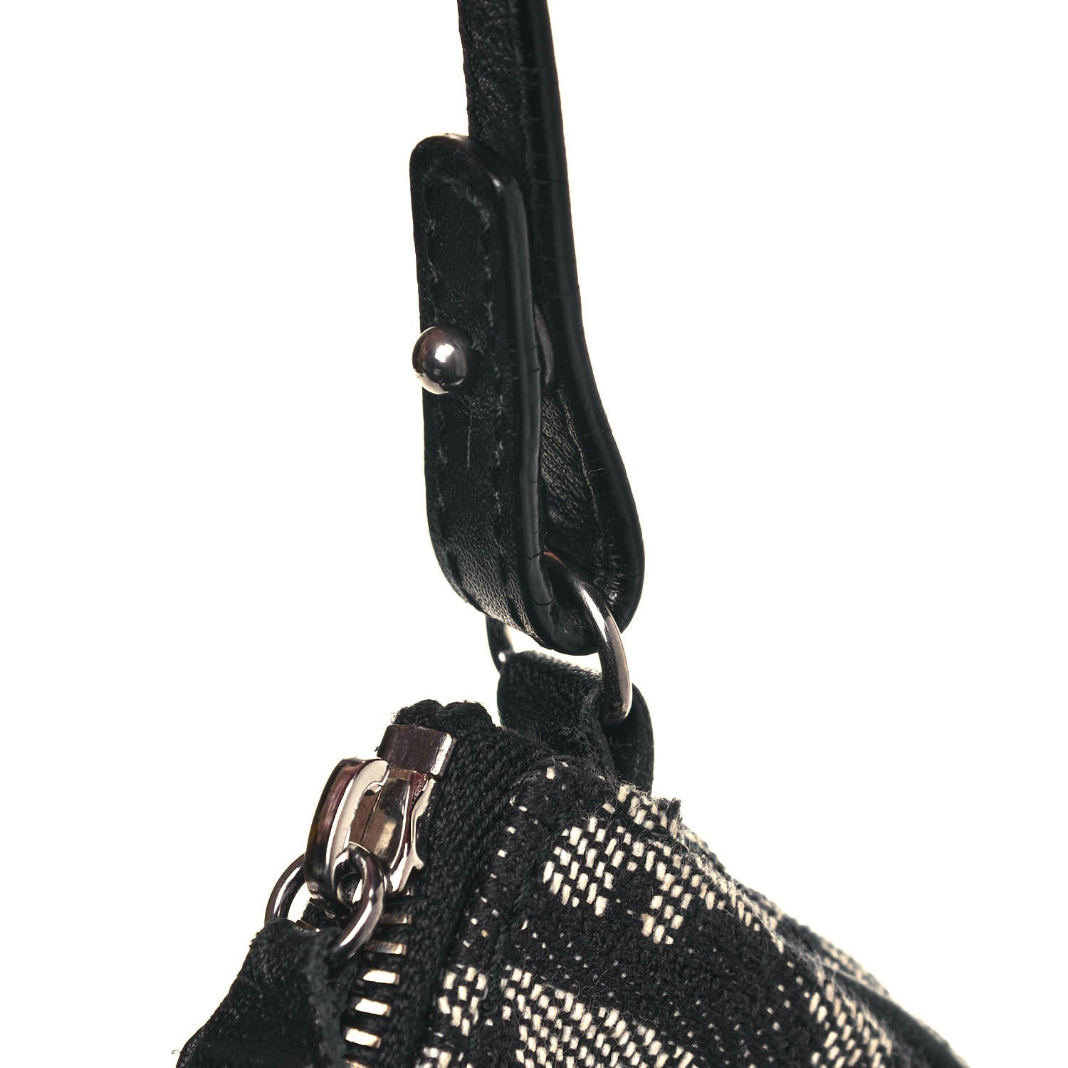 Christian Dior Monogram Mini Saddle Pochette Black 10 of 10