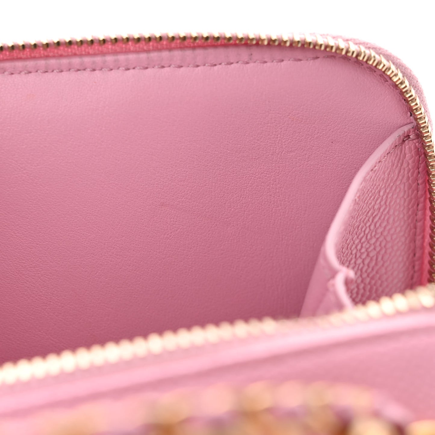 Caviar Quilted Pick Me Up Mini Vanity Case Pink
