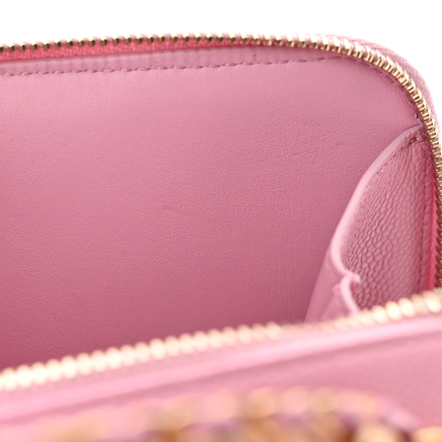 Chanel Caviar Quilted Pick Me Up Mini Vanity Case Pink 12 of 13