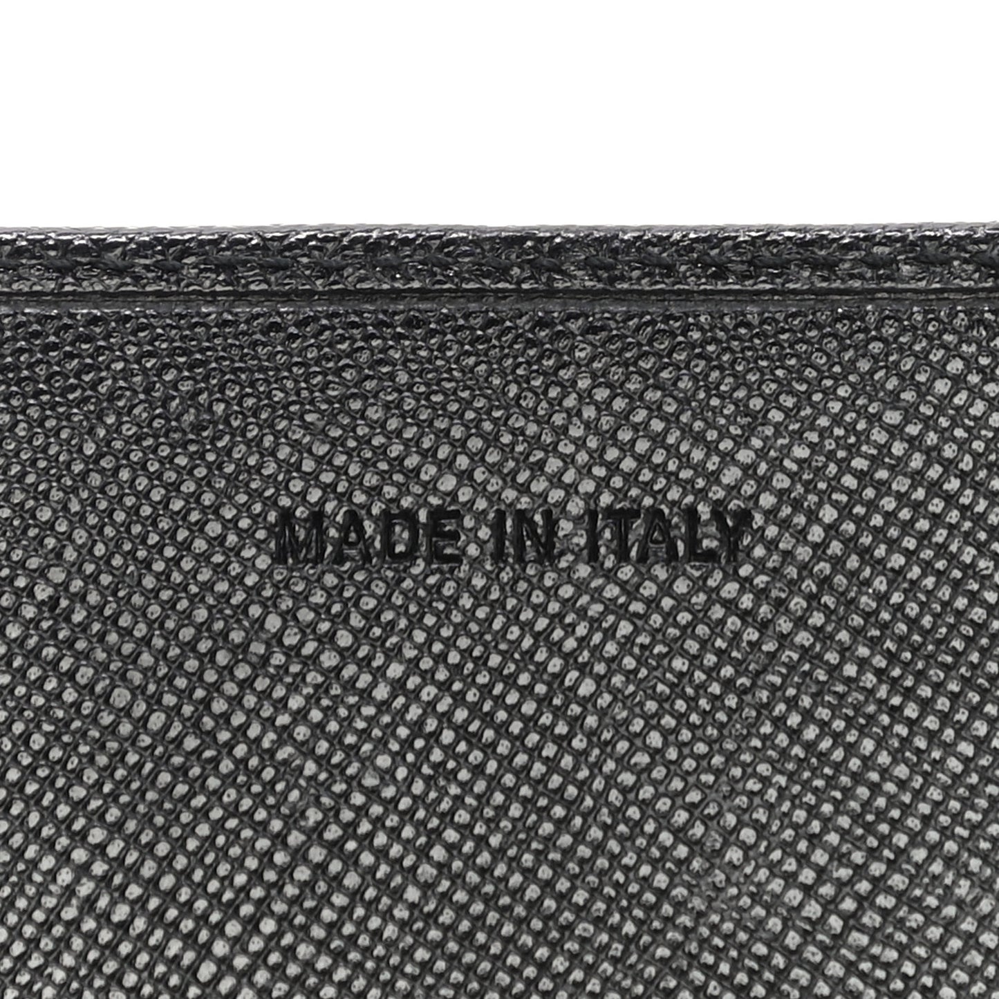 Saffiano Triangle Flap Wallet Black