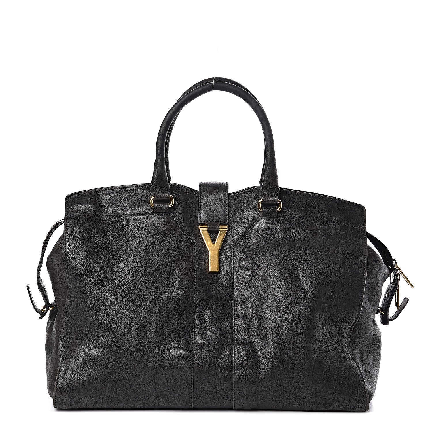 Saint Laurent Sheepskin Large Cabas ChYc Black 1 of 17