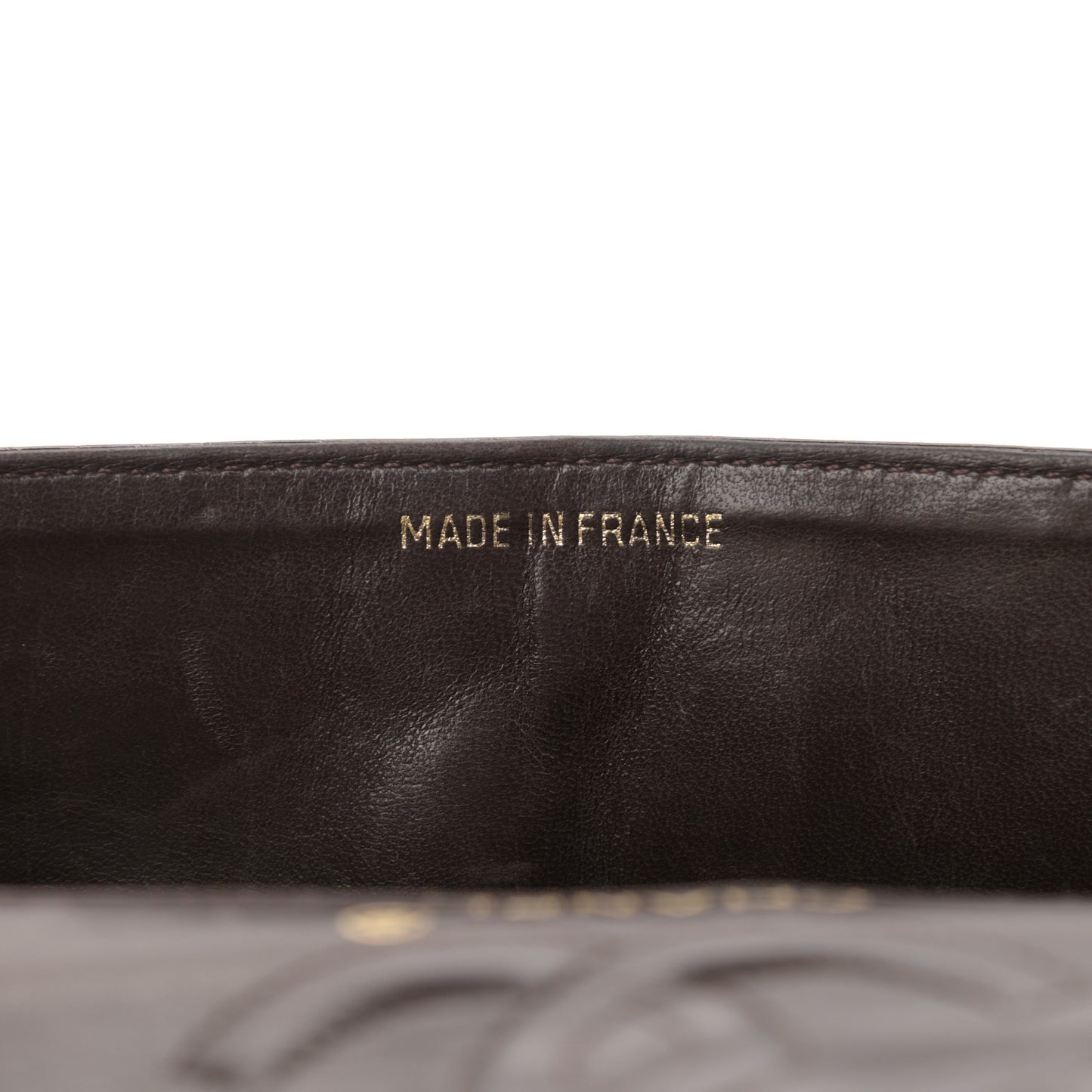 Alligator Small Double Flap Brown