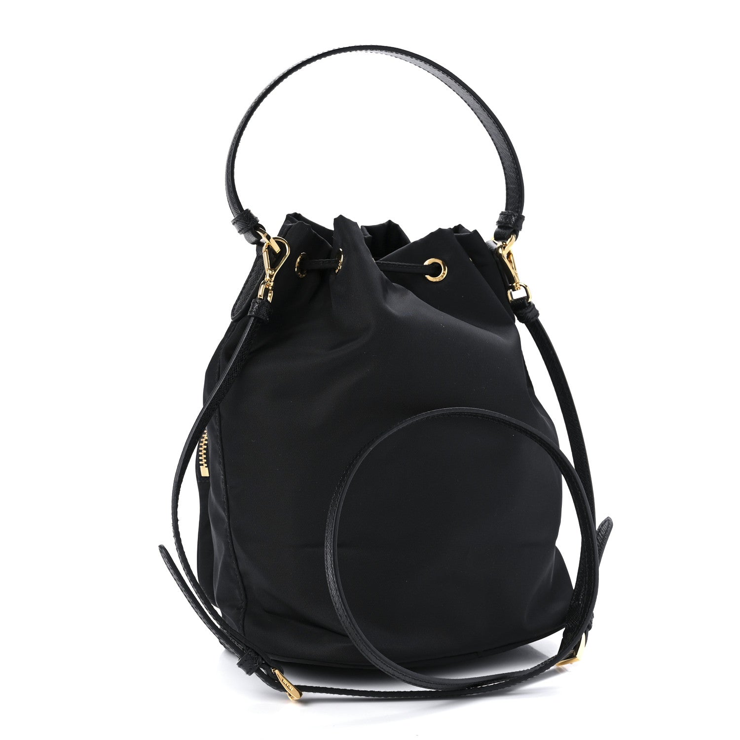 Prada Re-Nylon Duet Drawstring Shoulder Bag Black 3 of 11