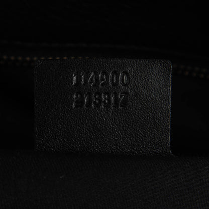 Gucci Calfskin Large Horsebit Chain Hobo Black 6 of 7