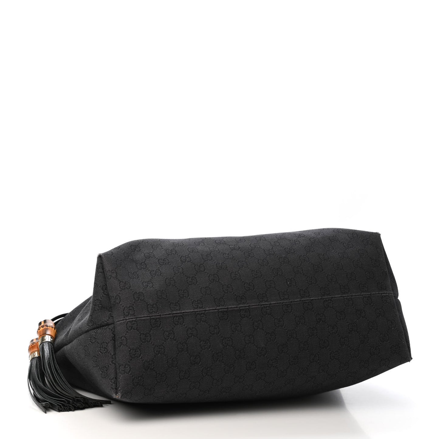 Monogram Peggy Braided Tote Black