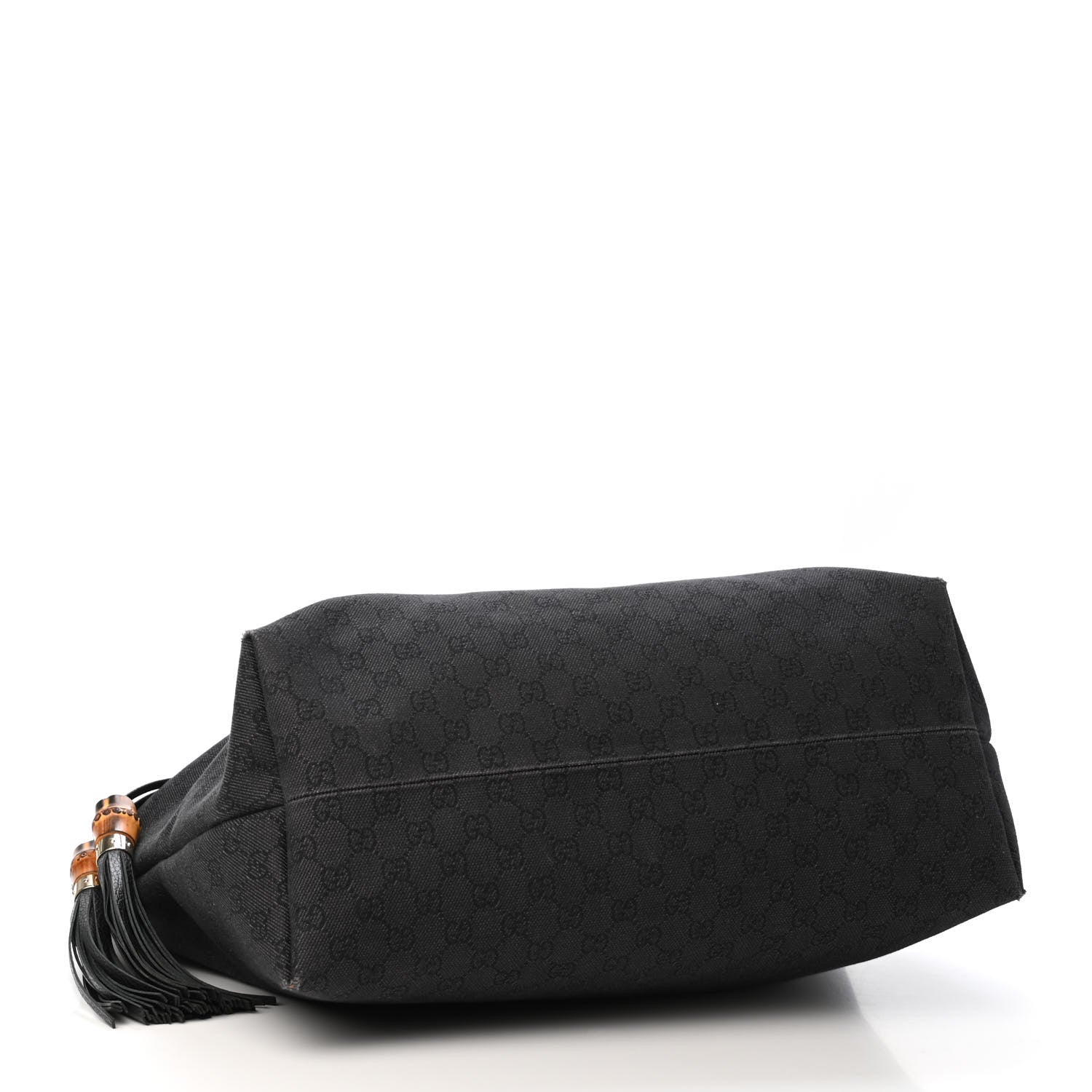 Gucci Monogram Peggy Braided Tote Black 4 of 4