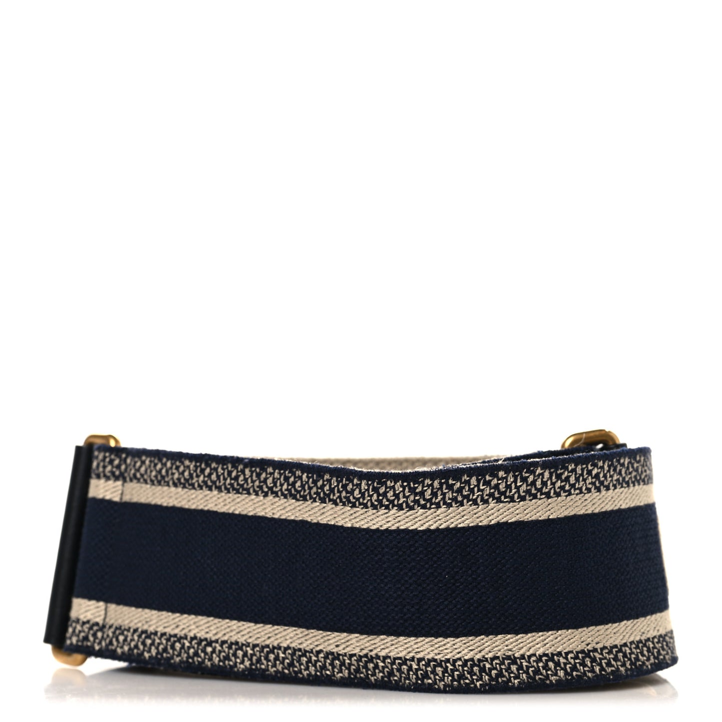 Canvas Embroidered Shoulder Strap Blue