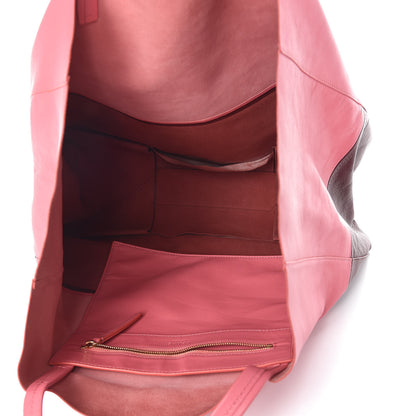 Celine Lambskin Horizontal Bi-Color Cabas Pink Rust 5 of 10