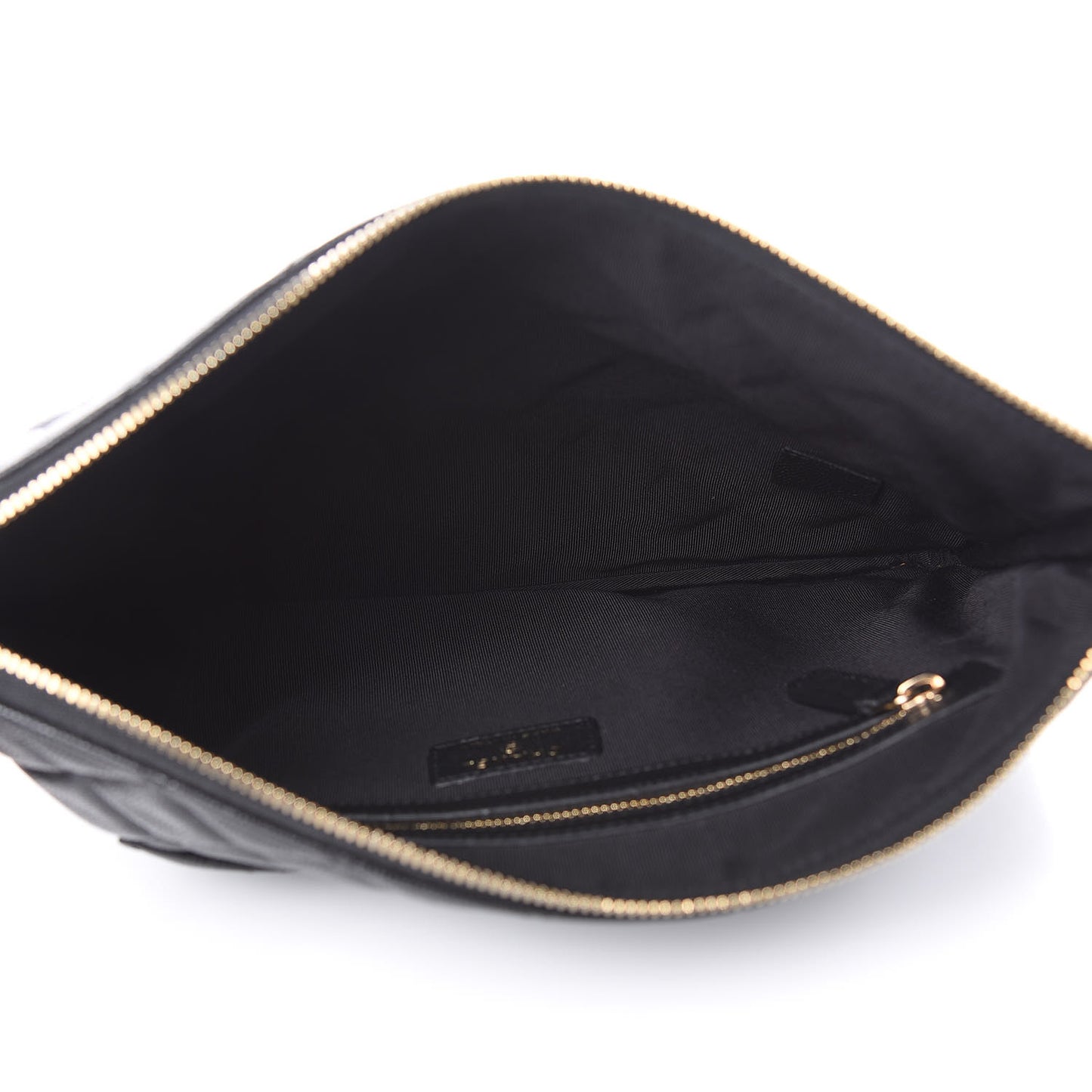 Caviar Quilted Medium Cosmetic Case Black
