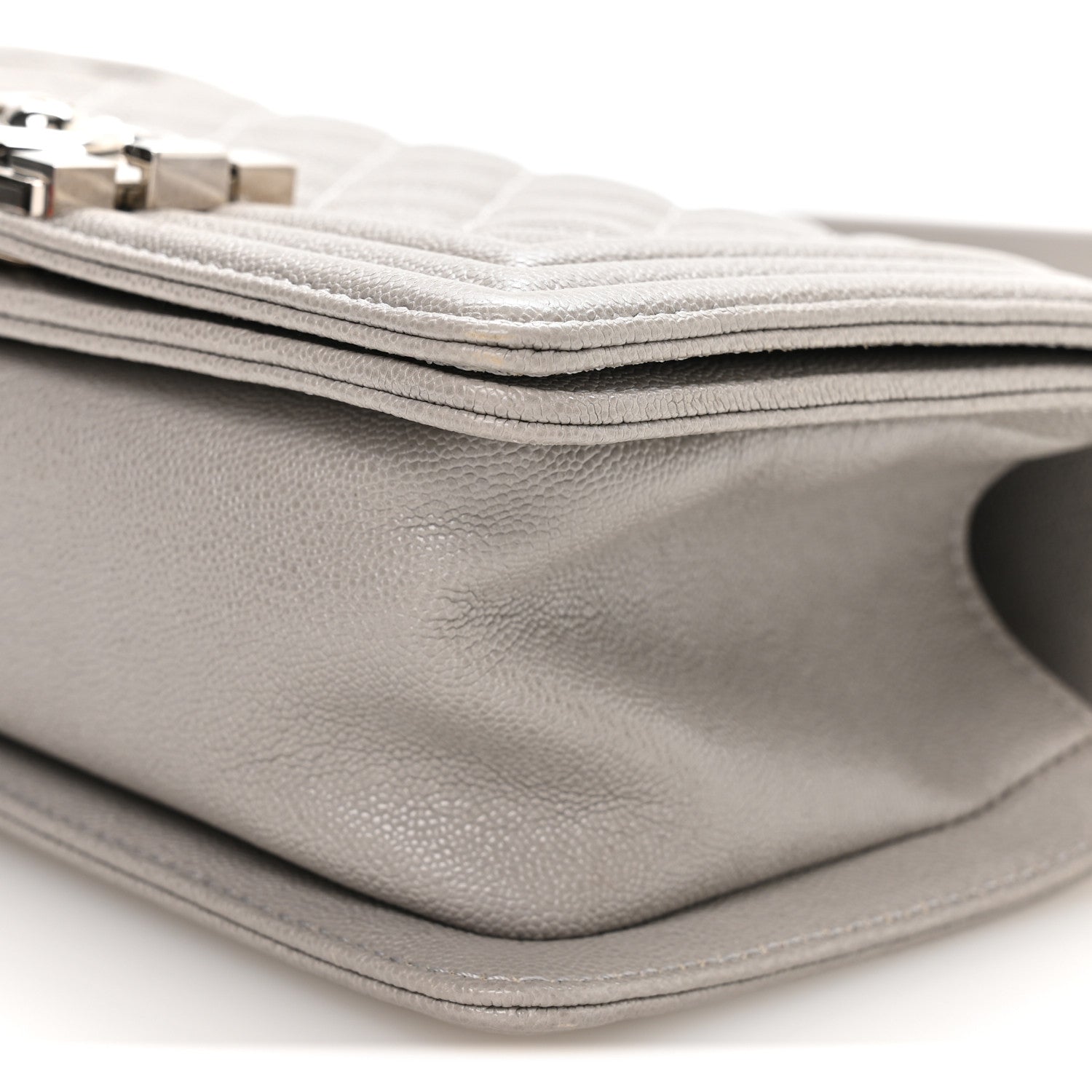 Chanel Caviar Quilted Small Boy Flap Grey 10 of 11