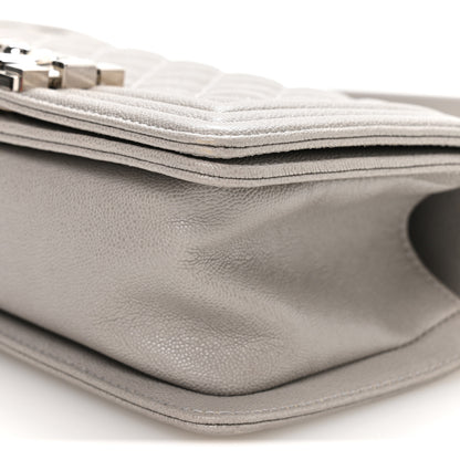 Chanel Caviar Quilted Small Boy Flap Grey 10 of 11